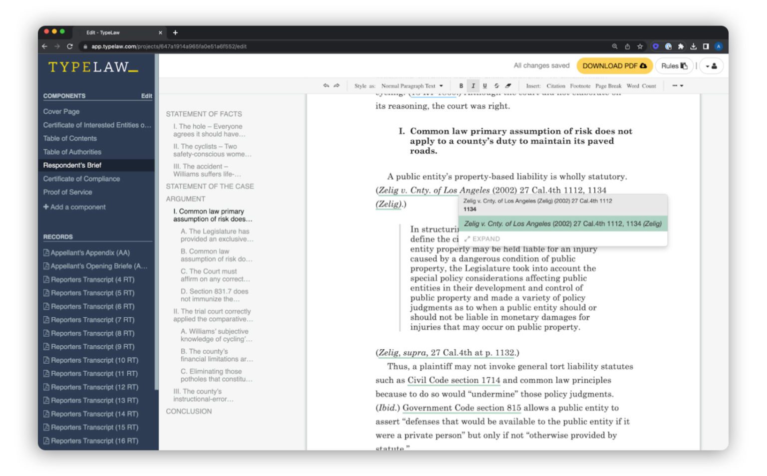 citations screenshot